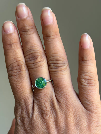 Pure Green Stacking Ring