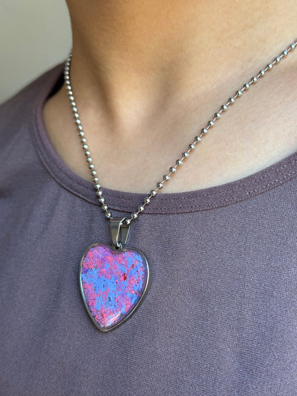 Large Joy Heart Pendant (Sugar)