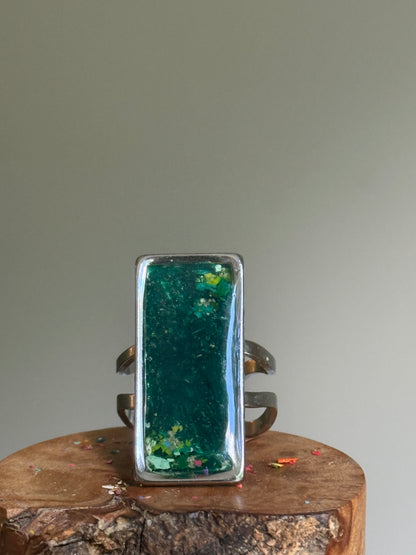 Green Light Statement Ring