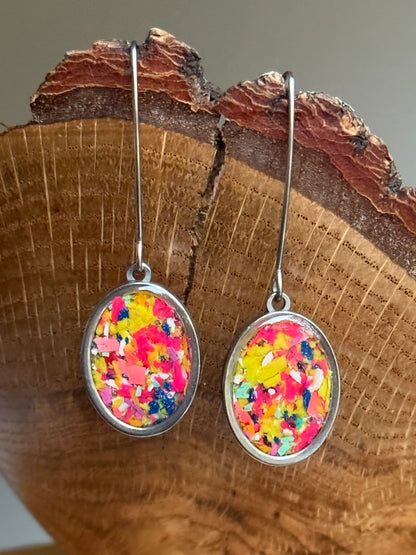 Disco - Oval Hook Earrings