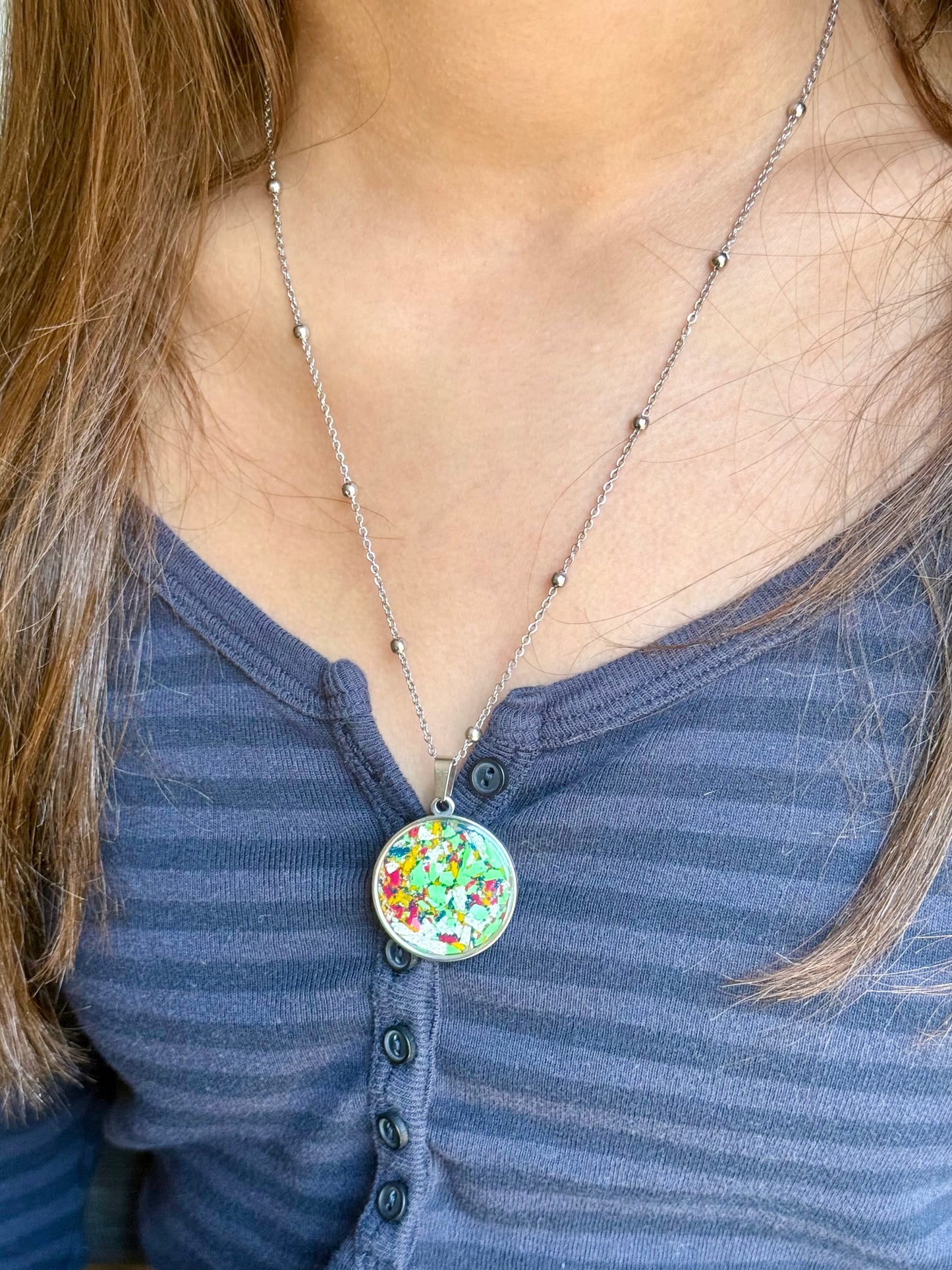 Bold Orbis Necklace (Galactic Green)