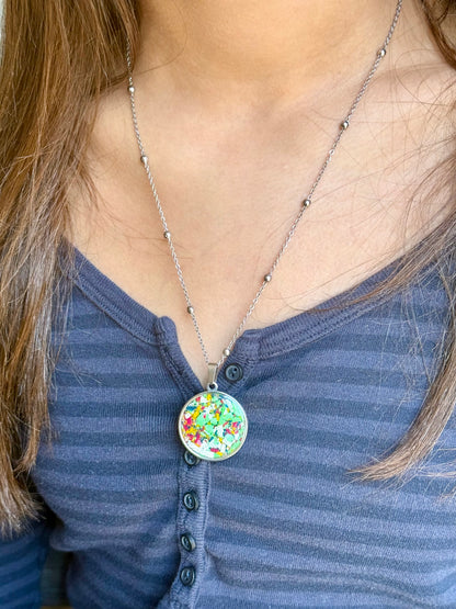 Bold Orbis Necklace (Galactic Green)