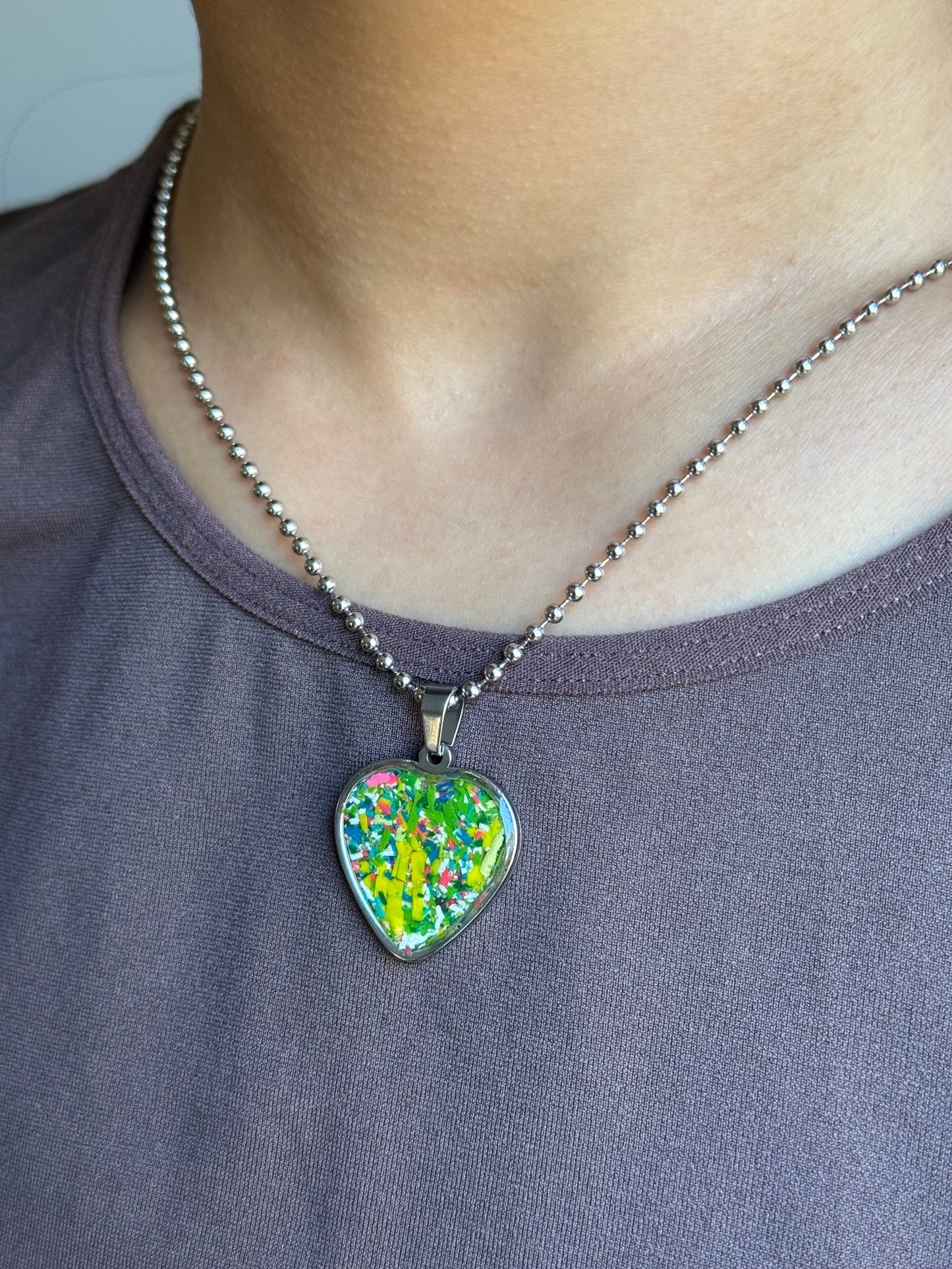 Medium Joy Heart Pendant (Paradise)