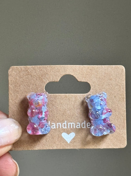 Iona Crayon Bear Studs