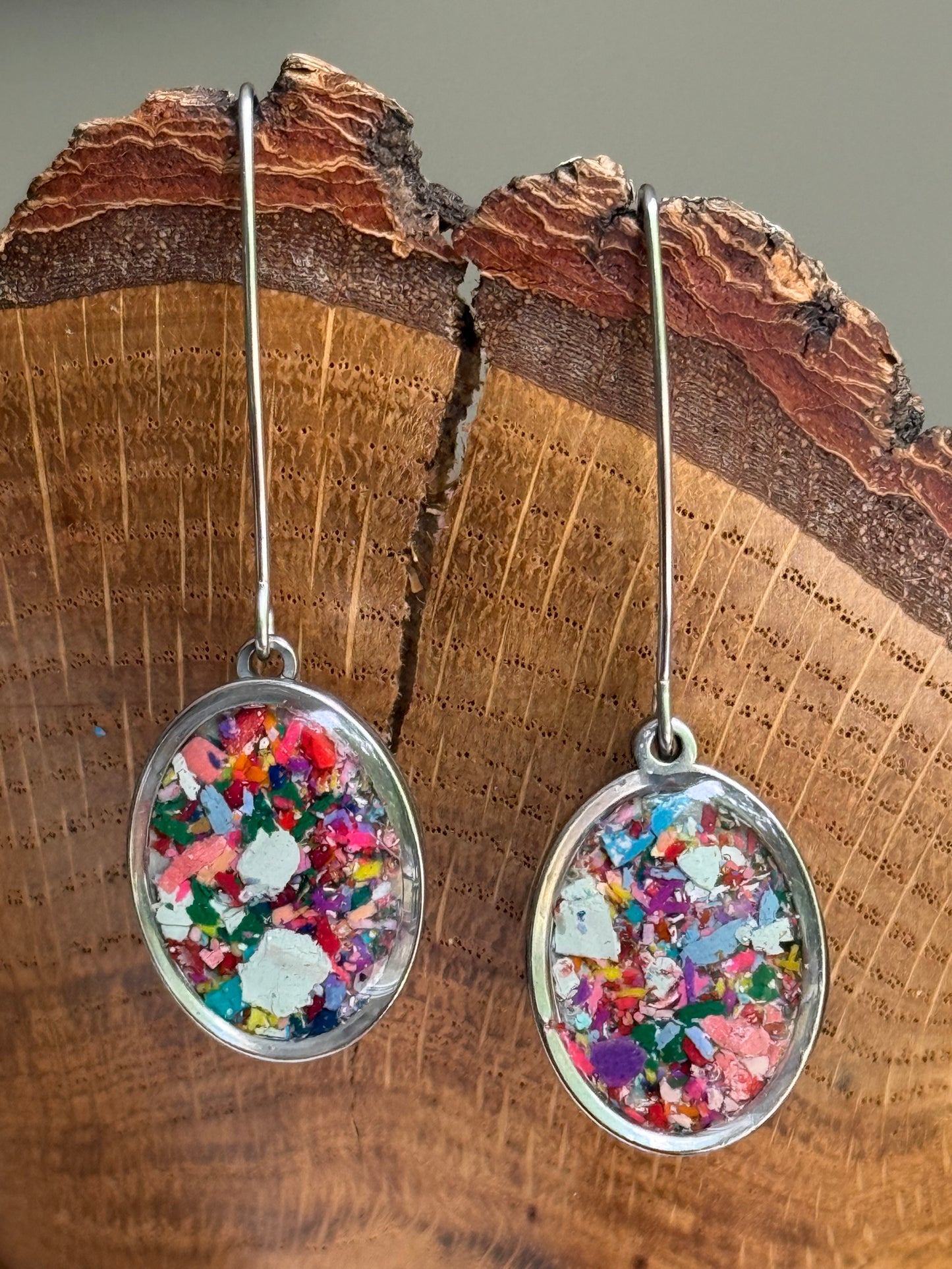 crayon jewelry by mother daughter