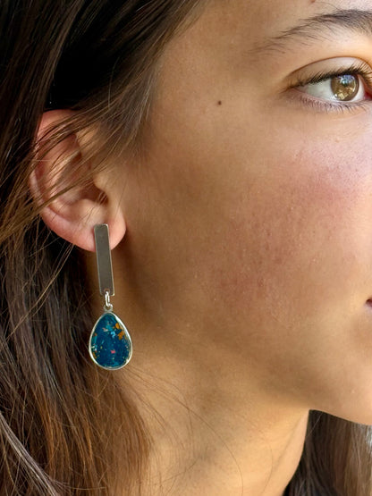 Luz Earrings (Storm Blue)