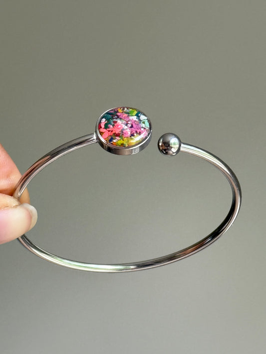 Stained Glass - Flexible, Single Cuff Bracelet