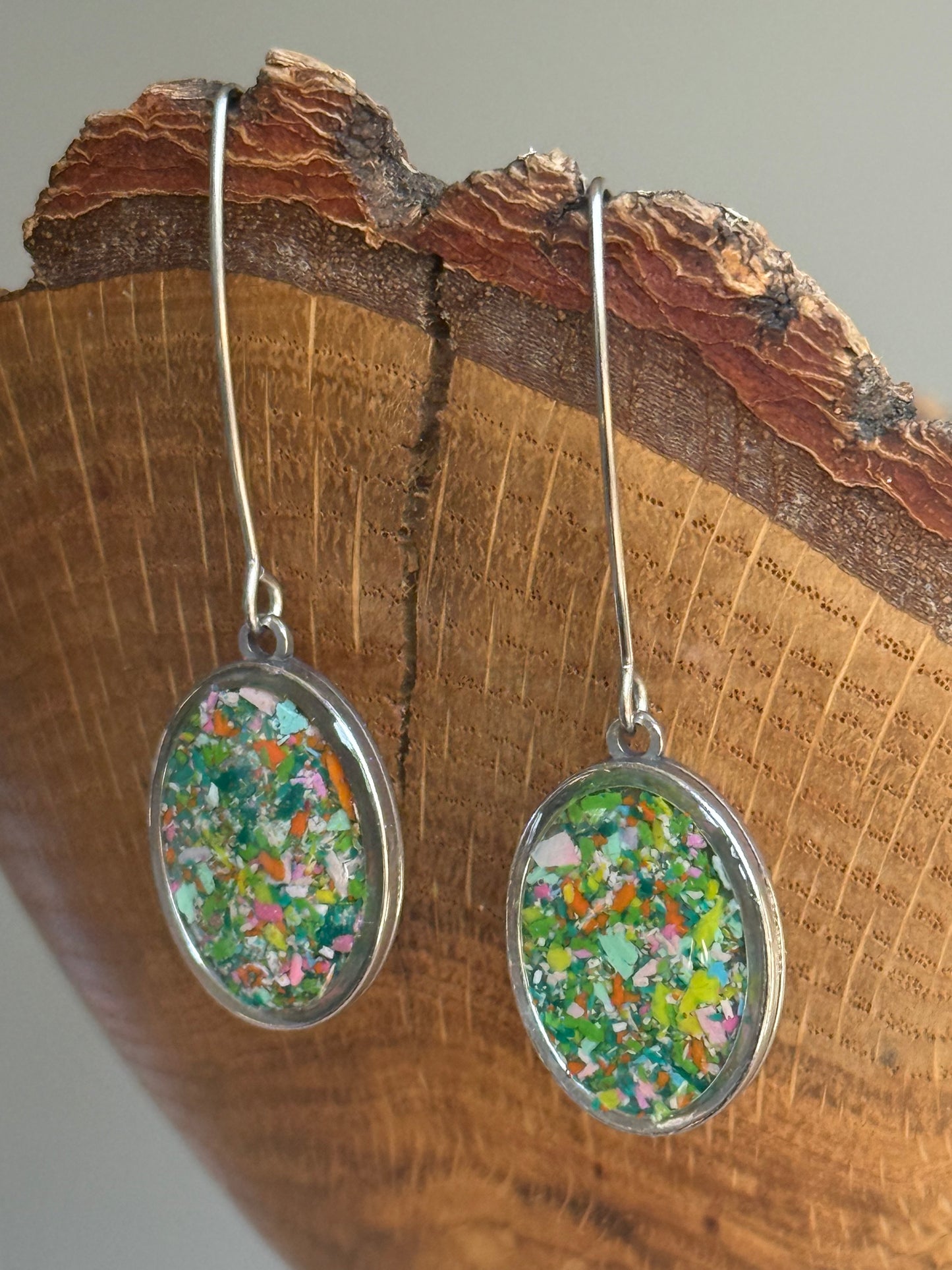 Prisma Drop Earrings (Sage Whisper)