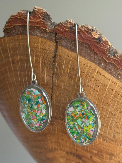 Prisma Drop Earrings (Sage Whisper)