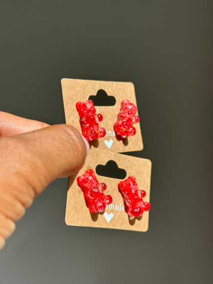 Crayon Gummy Bear Studs (Watermelon)