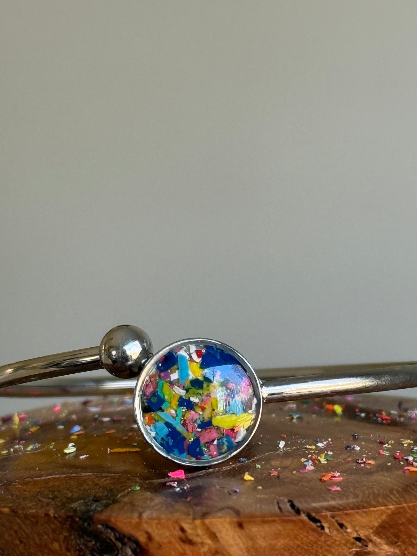 Azulado - Flexible, Single Cuff Bracelet