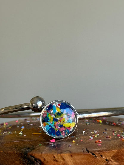 Azulado - Flexible, Single Cuff Bracelet