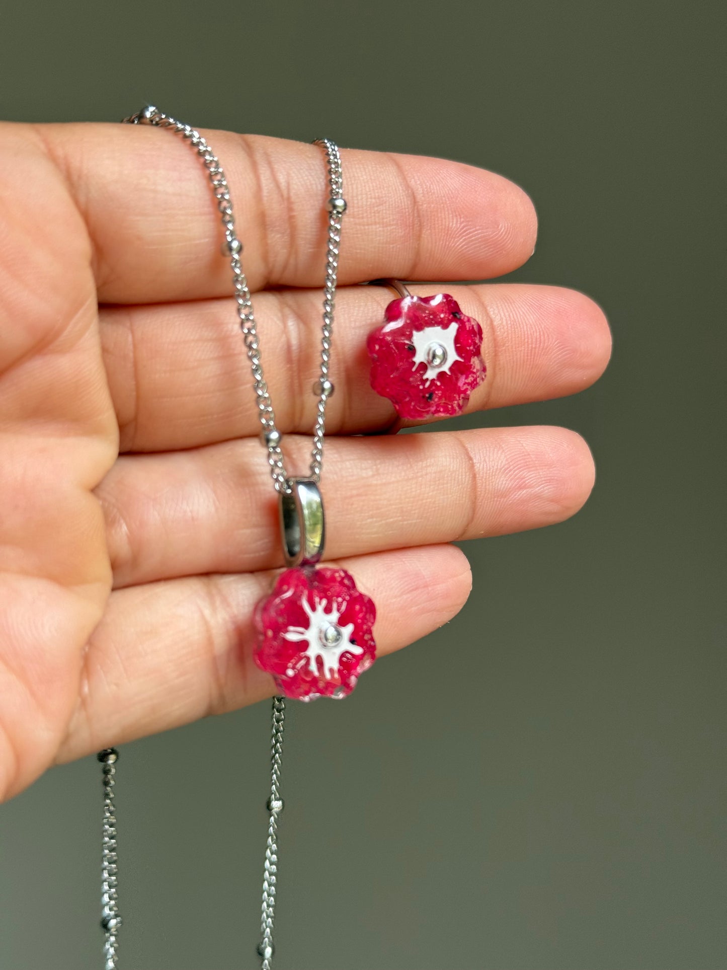 Crayon Bloom Set (Red Violet)