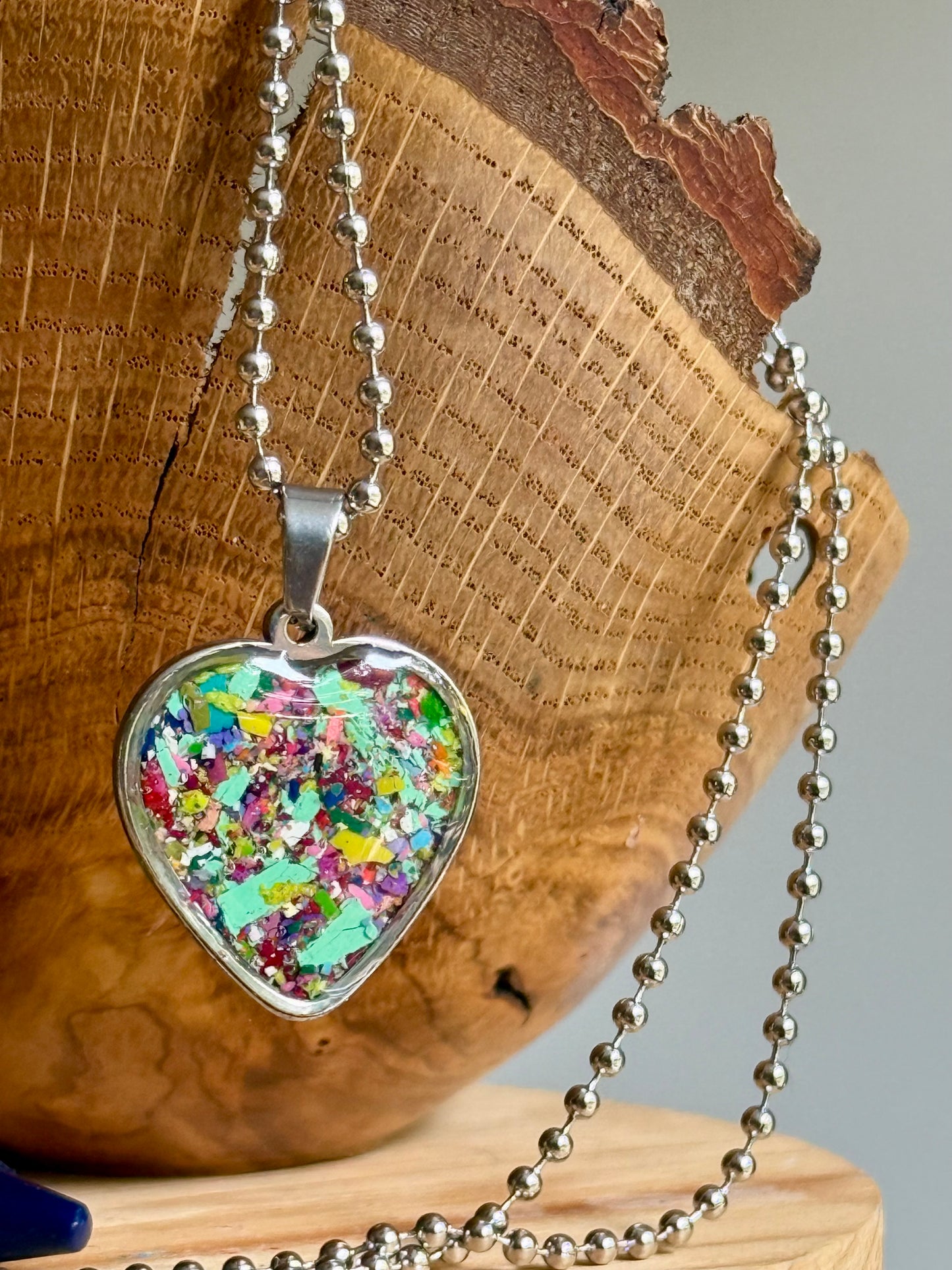 Color Beyond Lines - Heart Necklace