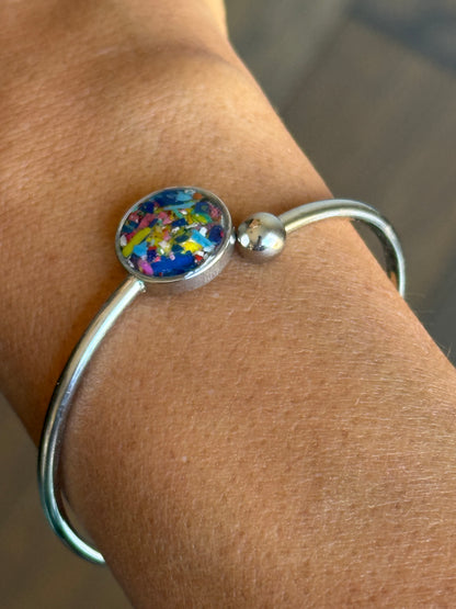 Azulado - Flexible, Single Cuff Bracelet