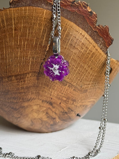 Crayon Bloom Pendant (Vibrant Purple)