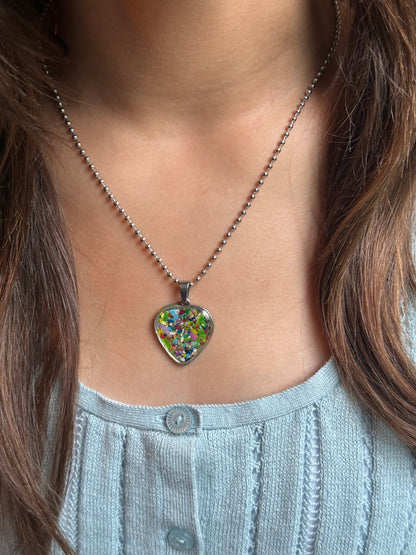 Multicolor Hope Heart Pendant (Medium)