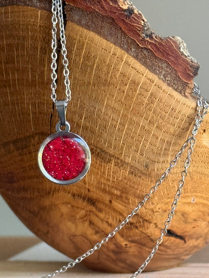 Ruby Round Pendant