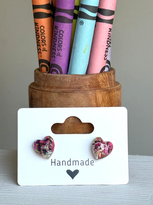 Small Heart Studs (Harmony)