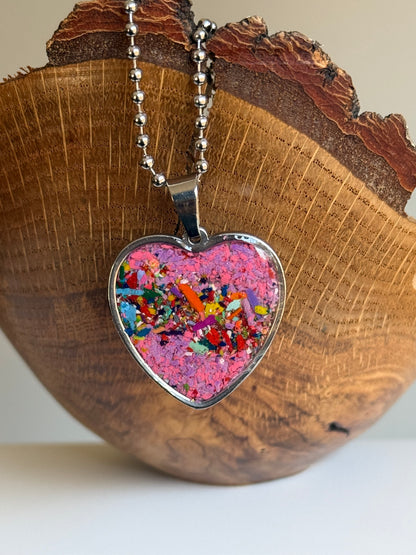 Large Joy Heart Pendant (Candy)