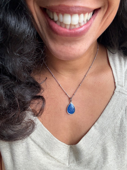 Gota Pendant (Metallic Cobalt)