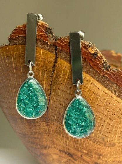 Luz Earrings (Emerald)