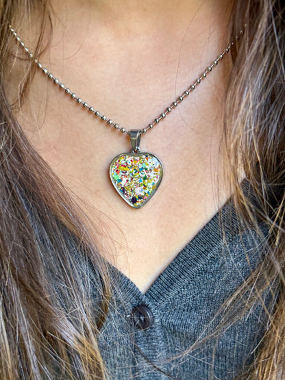 Solar Sparks Heart Necklace