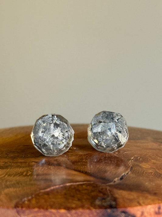 Round Silver Studs