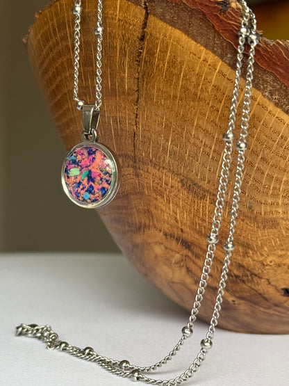 Small Orbis Crayon Pendant (Starry)