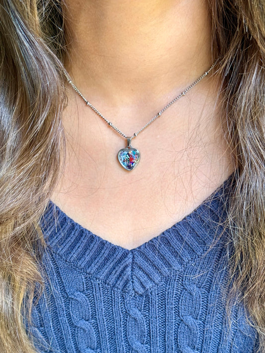 Borbujas Heart Necklace