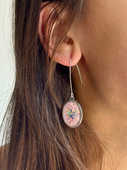 Prisma Drop Earrings (Polished Pink)