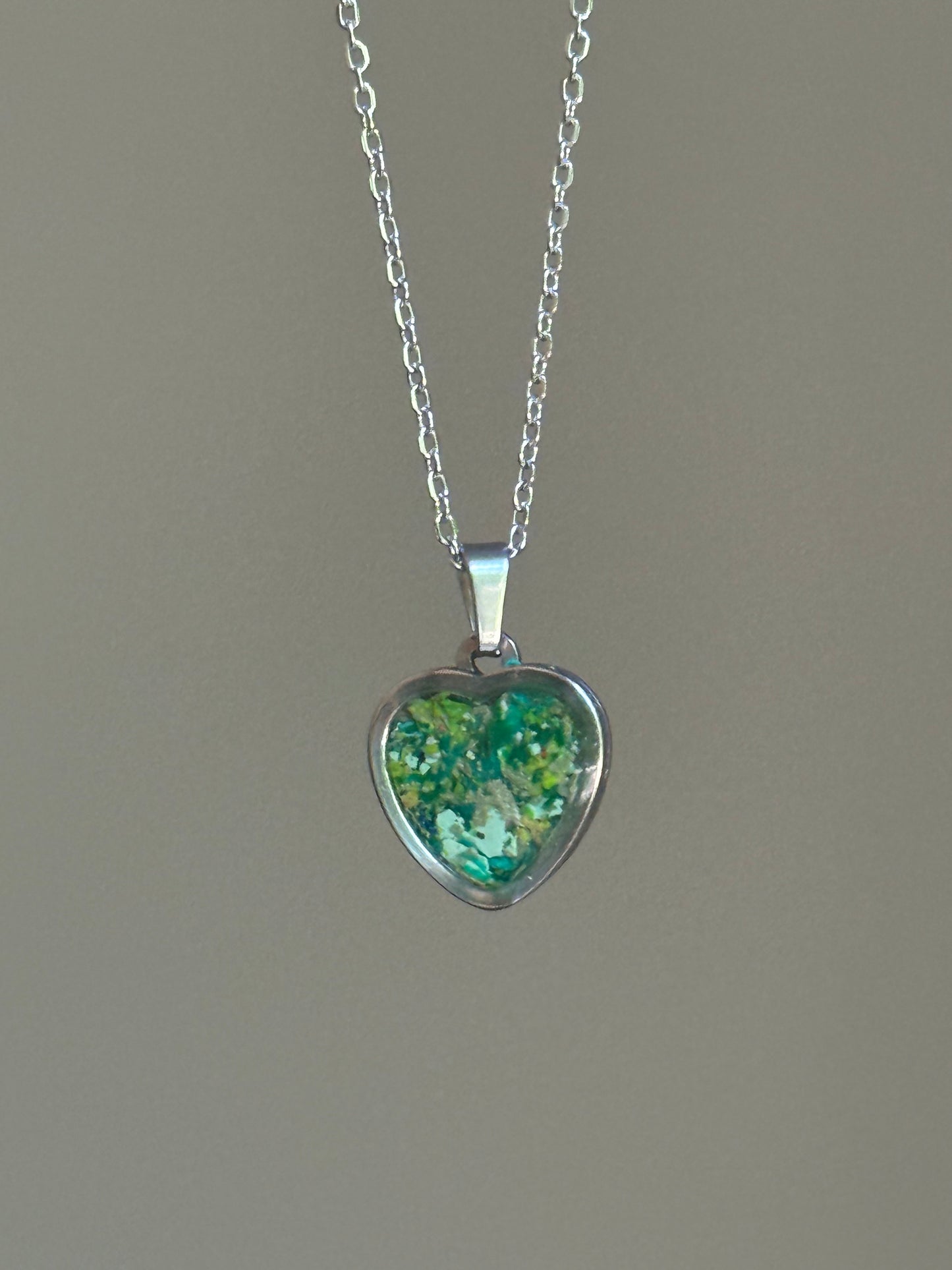 Green River Heart Necklace