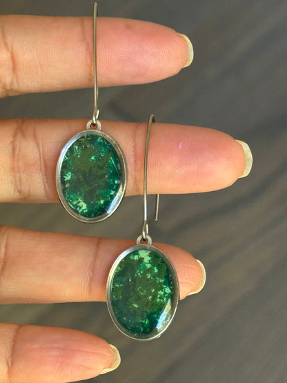 Green Haze Prisma Earrings