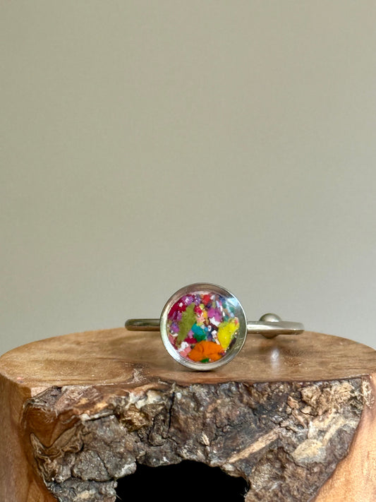 Small colorful ring made with real crayons by crayonfetti