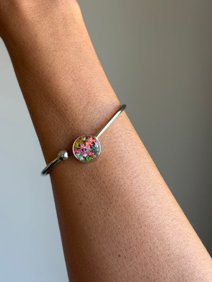 Vitrail - Bracelet manchette simple et flexible 