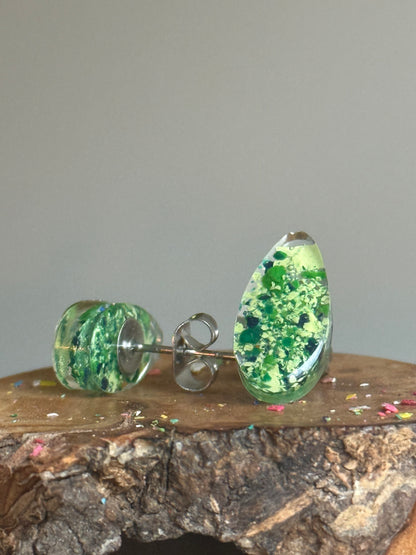 Forest Clouds (Teardrop Studs)