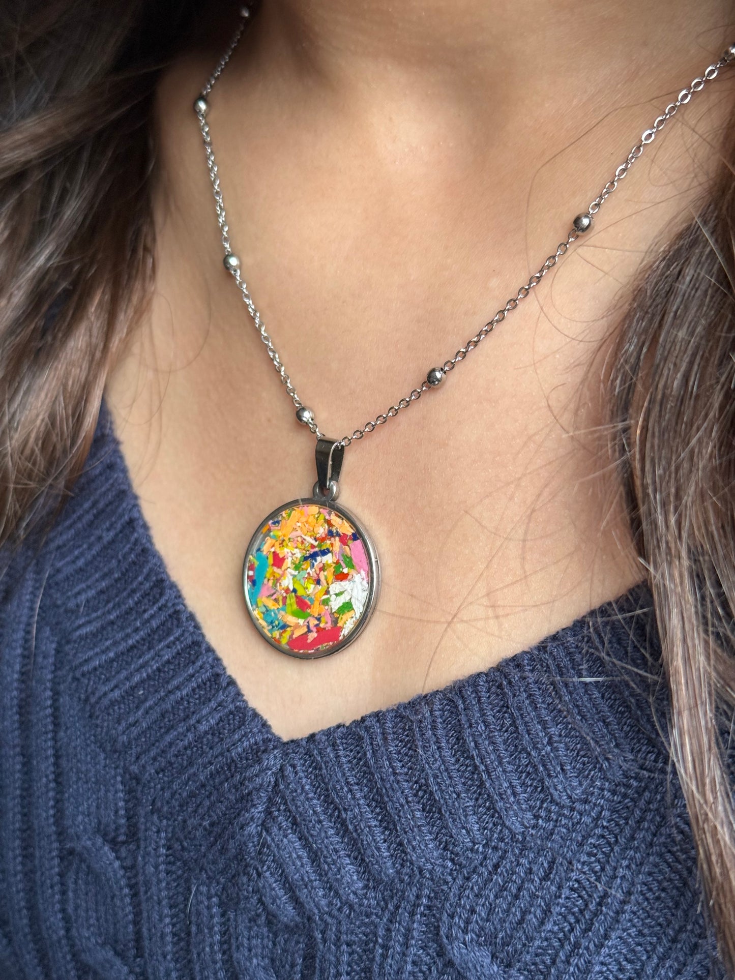 Collar redondo multicolor (grande) 