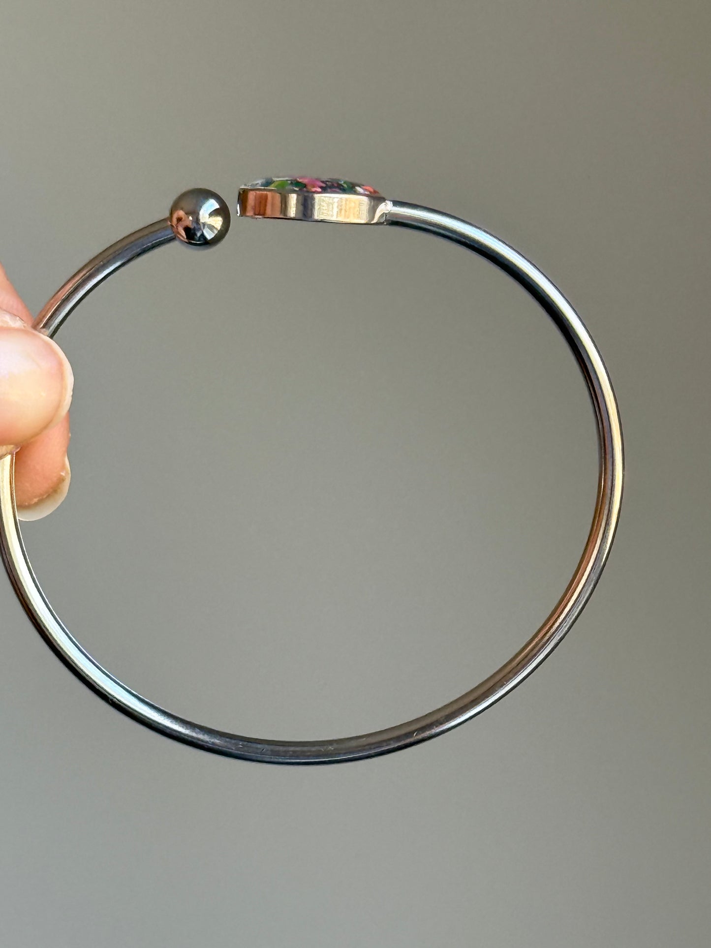 Vitrail - Bracelet manchette simple et flexible 