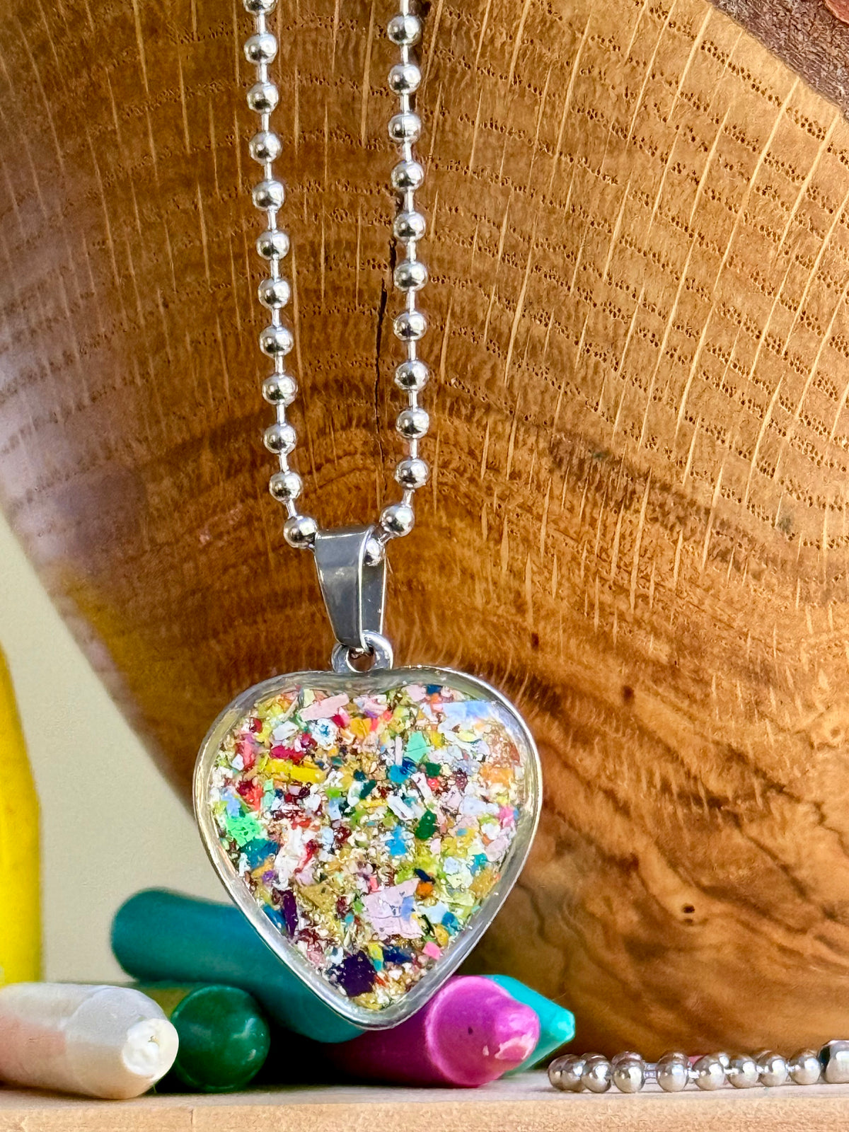 Solar Sparks Heart Necklace