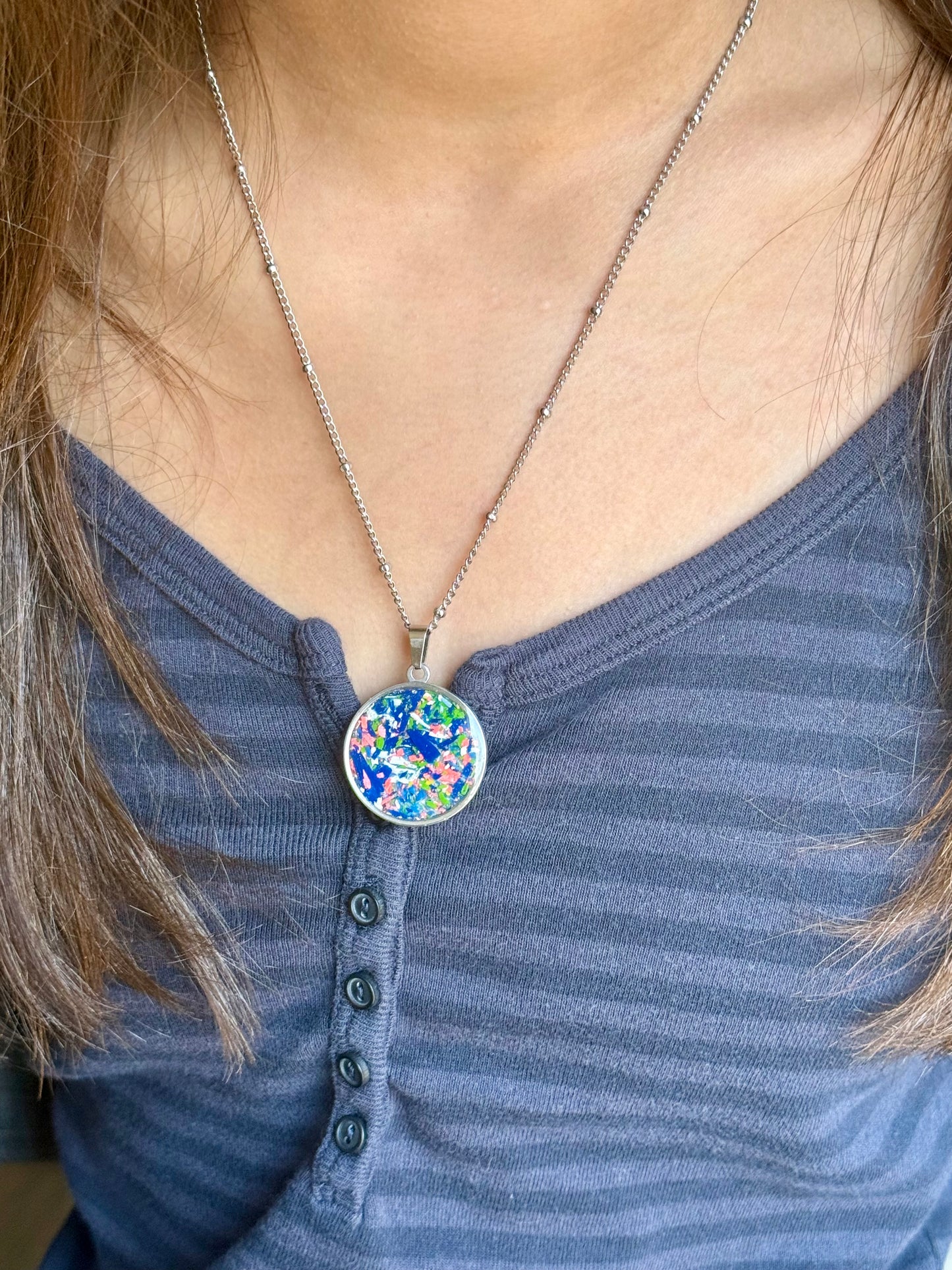 Bold Orbis Necklace (Brilliant Blues)