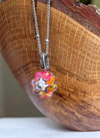 Crayon Bloom Pendant (Colorful)