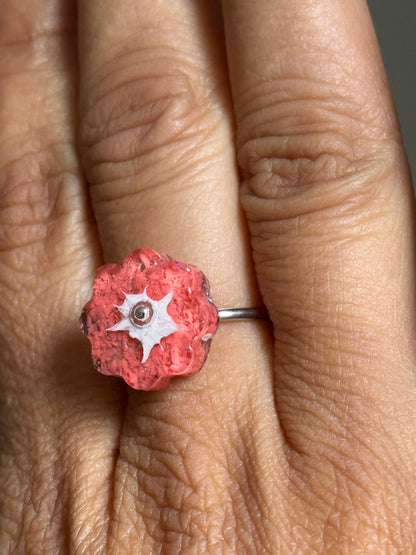 Crayon Blooms Ring (Melon)