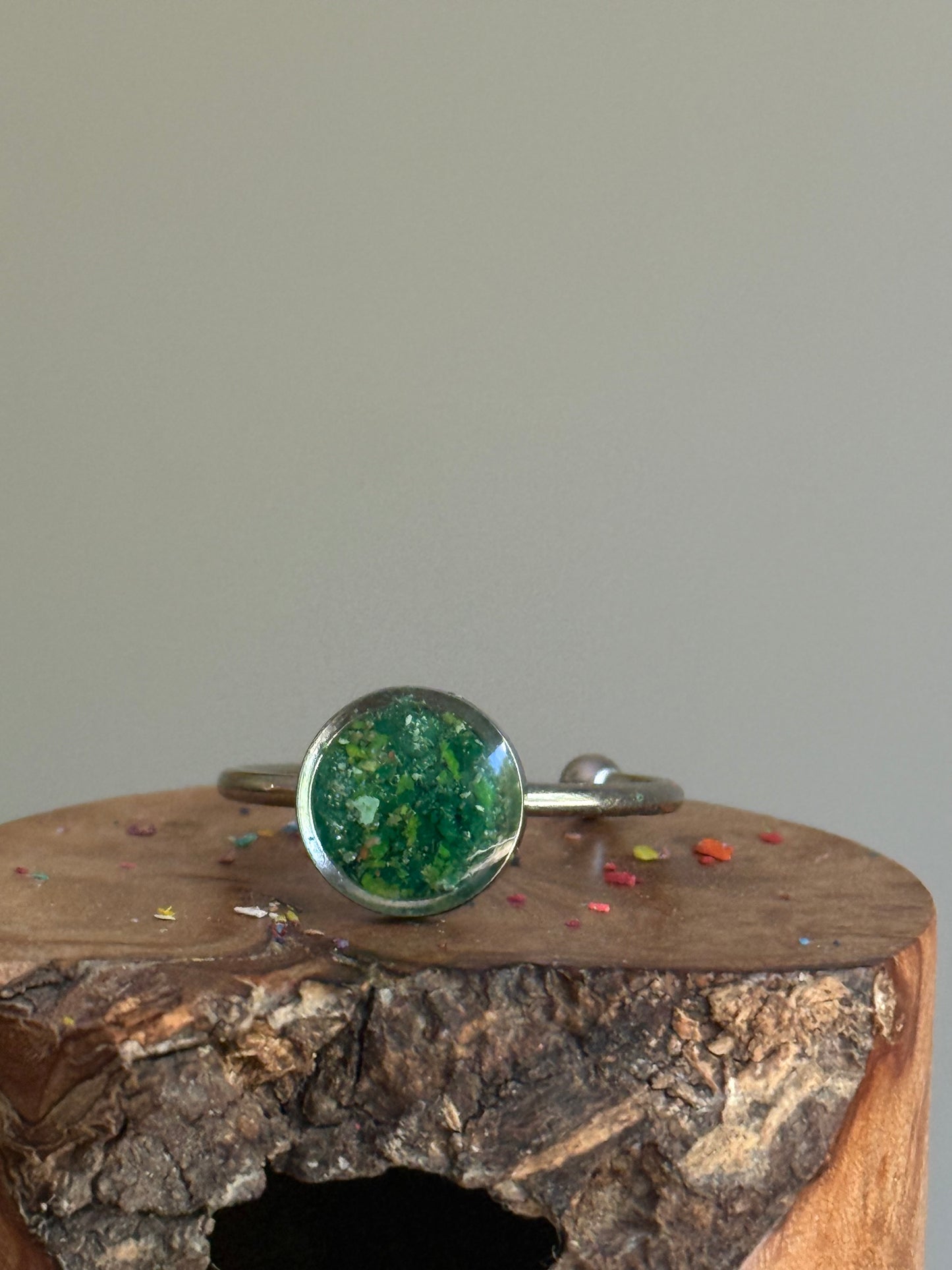 Pure Green Stacking Ring