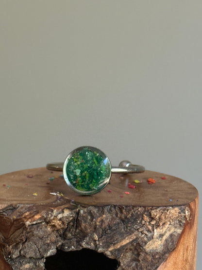 Pure Green Stacking Ring