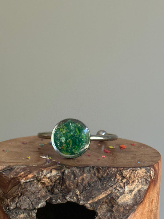 Pure Green Stacking Ring