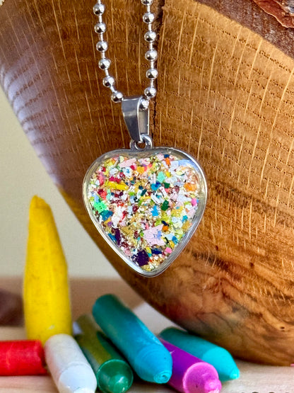 Solar Sparks Heart Necklace