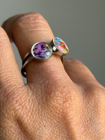 Small Stacking Ring (Lavender Glow)