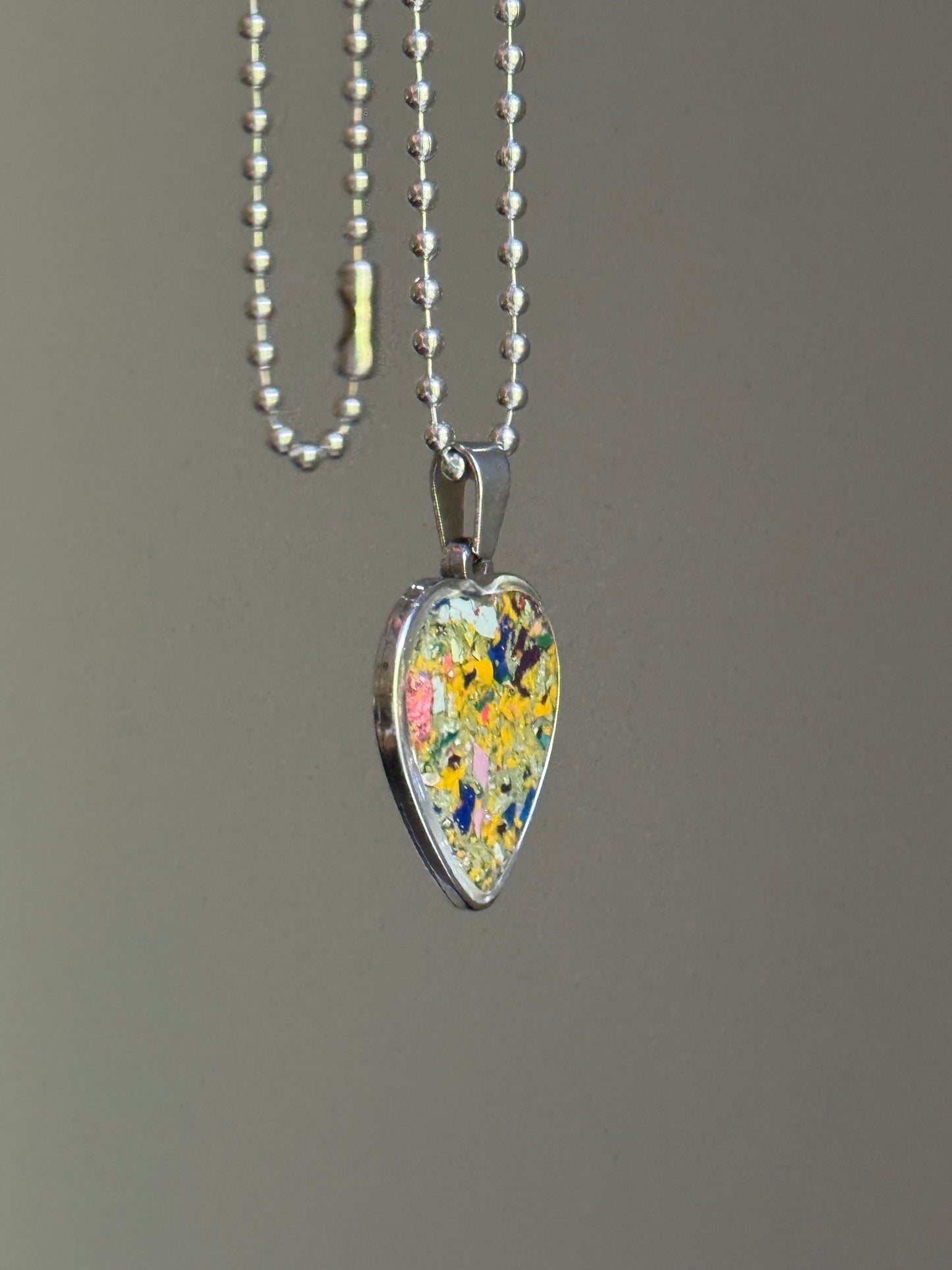From our Atlanta studio to your collection. Every crayon heart pendant is uniquely co-created. Discover crayon jewelry by Crayonfetti. 