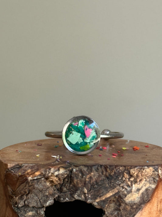 Spring Infused Stacking Ring