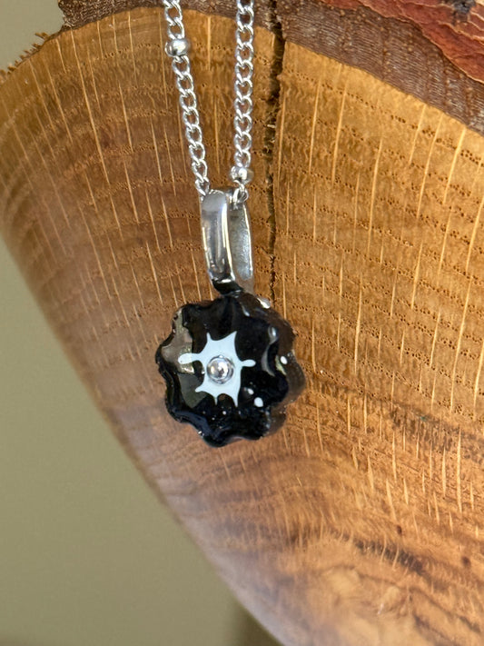 Crayon Bloom Pendant (Black)